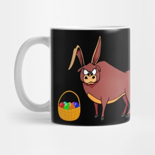 Funny Bull Easter Bunny Ears Mug